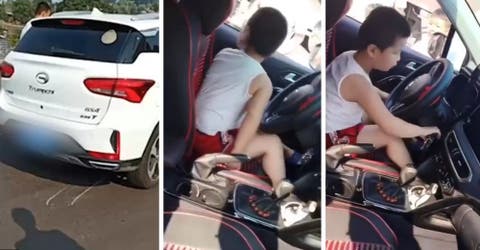 Un niño de 5 años arrolla a un familiar tras salir en el auto a buscar a sus padres