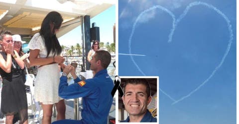 El piloto fallecido en Murcia hizo un corazón el cielo para pedirle matrimonio a su novia
