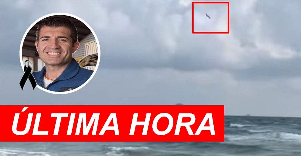Encuentran el cuerpo sin vida del piloto del Ejército del Aire que se estrelló frente a La Manga Encuentran el cuerpo sin vida del piloto del Ejército del Aire que se estrelló frente a La Manga