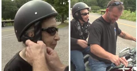 La abuela de 85 años que cumple su sueño de viajar en moto con su nieto emociona las redes