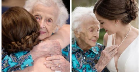 Su abuela, que no podría estar en su boda, le dejó un emotivo recuerdo antes de morir