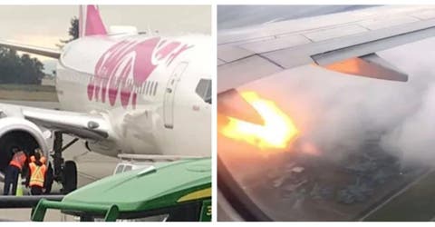 Los pasajeros aterrorizados se despiden de su familia al ver el motor en llamas – «Te amo mamá»