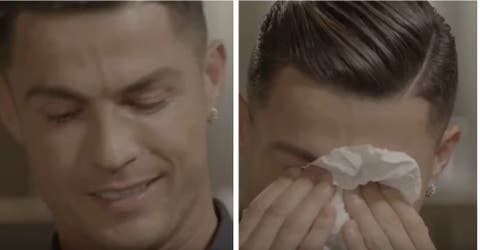 Cristiano Ronaldo llora al ver por primera vez un vídeo que su padre le dedicó antes de morir