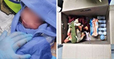 La dramática historia de un recién nacido dejado a su suerte dentro de una caja de cartón