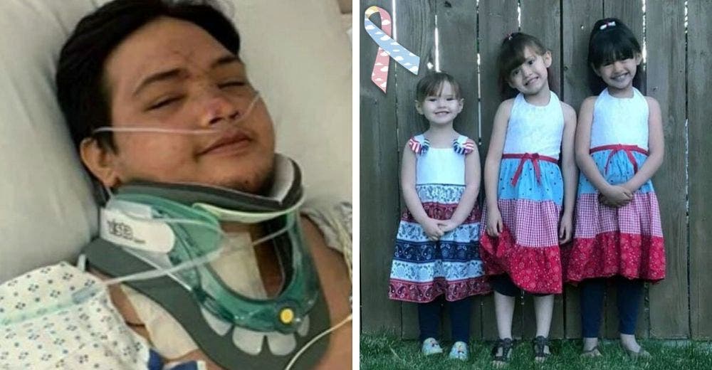 Un hombre sobrevive a un accidente y al despertar se entera de que perdió a sus 3 hijas Un hombre sobrevive a un accidente y al despertar se entera de que perdió a sus 3 hijas