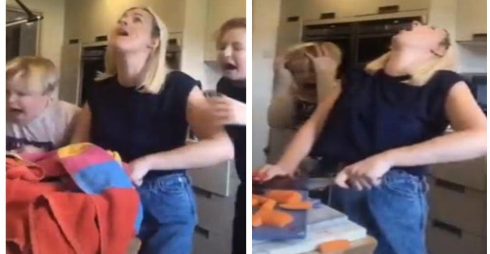 El vídeo viral de la madre que finge cortarse un dedo para asustar a sus hijos