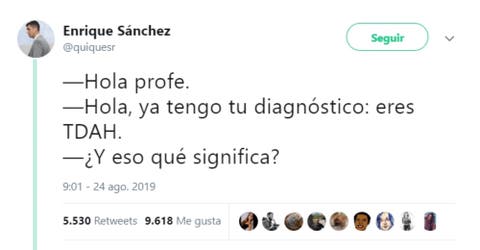 El emotivo mensaje de un profesor para un afligido alumno diagnosticado con hiperactividad