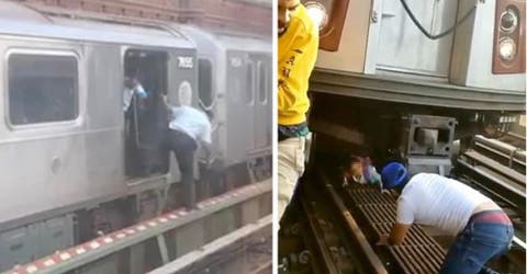 Rescatan a una niña de 5 años debajo de un tren después de que su padre saltara junto a ella