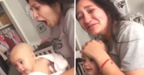 Se queda en shock al ver lo que le hizo su esposo a su bebé mientras ella dormía