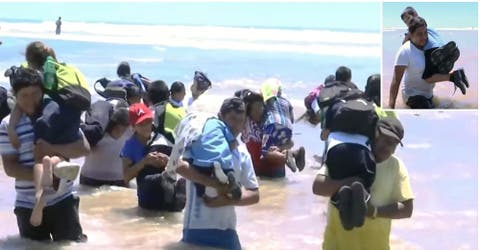 Desafían al peligro cada mañana sólo para que sus hijos aprendan a leer y escribir