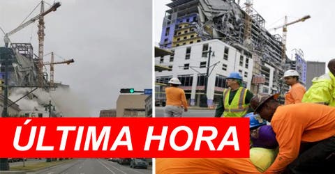 Graban el momento exacto en el que un hotel en construcción se desploma causando una tragedia