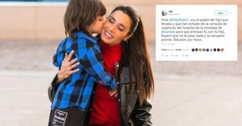 Denuncia que hicieron salir a su hijo llorando en urgencias para atender a Pilar Rubio