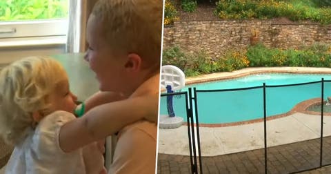 «La levanté para que pudiera respirar» – A los 4 años salva a su hermanita de 2 de morir ahogada