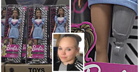 Le falta una pierna y pide ayuda en Facebook para conseguir la Barbie con prótesis