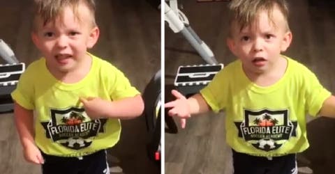El adorable reclamo de un niño de 2 años porque su madre se fue sin despedirse ni darle un beso
