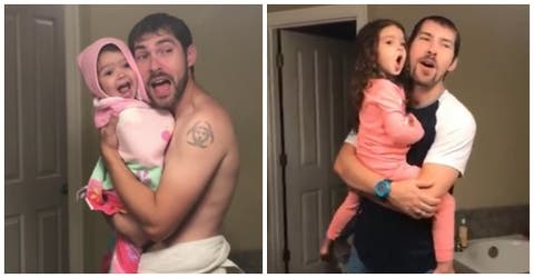 Un año después de su vídeo viral este padre vuelve a cantar su hija enloqueciendo las redes