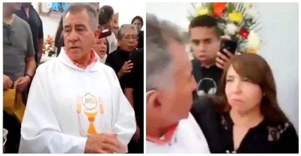 Sacerdote se niega a darle la última bendición a un difunto ante el desconcierto de su familia Sacerdote se niega a darle la última bendición a un difunto ante el desconcierto de su familia