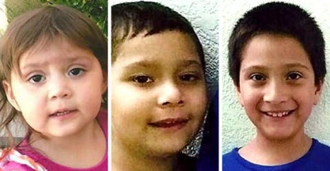 Los 3 niños que fueron secuestrados por su madre hace 2 años se reencuentran son su papá