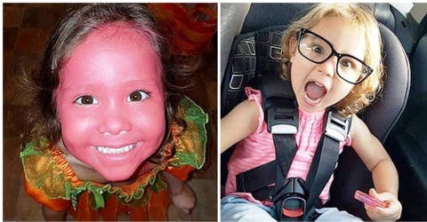 Su hija de 4 años terminó con el rostro rosa durante varios días por una travesura