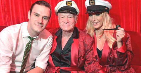 Revelan las primeras imágenes de la boda del hijo de Hugh Hefner y una conocida actriz