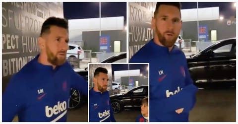 Messi reacciona ante dos niños que soñaban en conocerlo y el video se vuelve viral