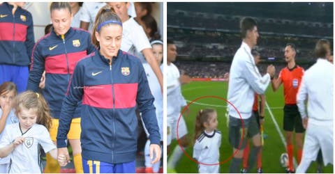 Sergio Ramos cumple el deseo de la niña madridista que lloró al salir con una jugadora del Barça