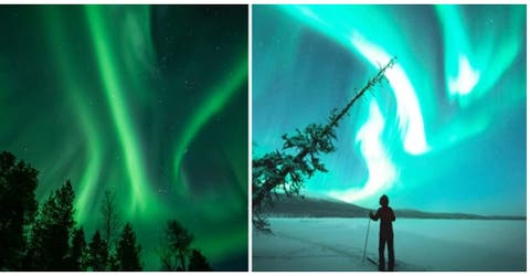 La alucinante aurora boreal que tiñó el cielo de Finlandia de verde durante 9 horas