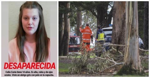 Sin rastro de Celia Cava, la niña de 14 años desaparecida misteriosamente cerca de su colegio