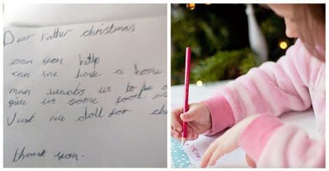 «¿Podemos tener un hogar en Navidad?» – La emotiva carta de una niña de 7 años para Papá Noel