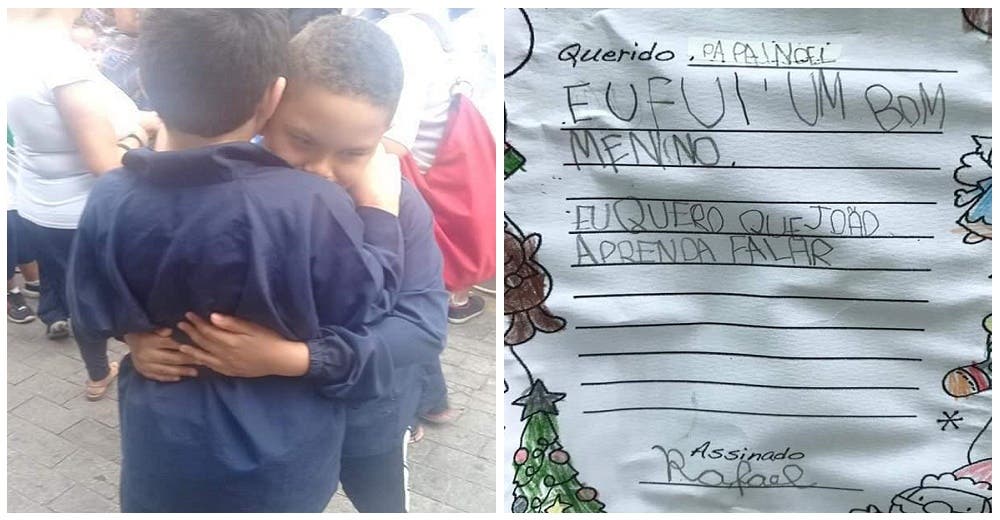 En una emotiva carta, un niño autista le pide a Santa que su mejor amigo aprenda a hablar