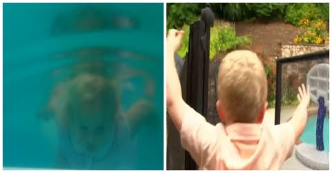 Pequeño de 4 años descubre que su hermanita de 2 años lucha por su vida tras caer en la piscina