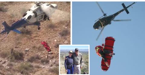 La rescatan en helicóptero y los demanda por las graves lesiones que sufrió durante el proceso