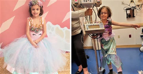 «Le dicen ‘su majestad'»- Una niña de 5 años emociona al personal médico vestida de princesa