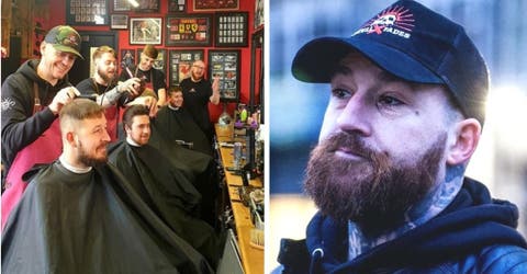 El barbero que ofrece cortes de cabello gratis a personas sin hogar también les cambia la vida