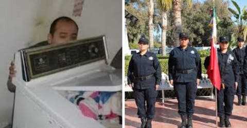 Finge estar desaparecido para huir de la justicia y lo encuentran detrás de la lavadora de su casa