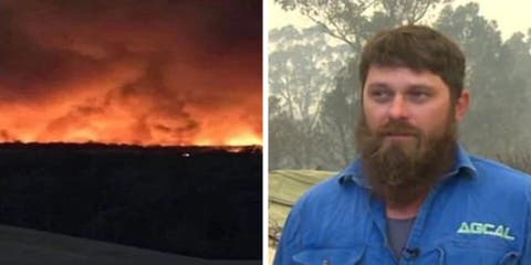 Descubre el rostro del diablo emergiendo de las nubes tras 13 horas luchando contra el fuego