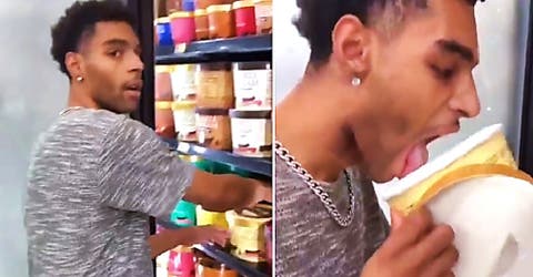 El joven que lamió un helado en el supermercado podría pasar 1 año en prisión