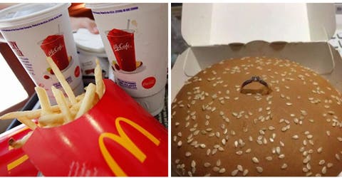 Una mujer encuentra un anillo de compromiso al abrir un Big Mac y causa revuelo en las redes