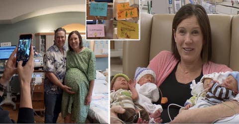 Quedó embarazada de cuatro bebés y rompió en llanto al escuchar el equivocado pronóstico médico