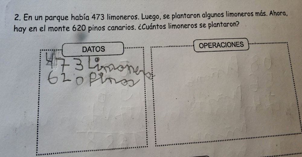 Termina indignado al no poder resolver el problema matemático de su hijo de segundo grado