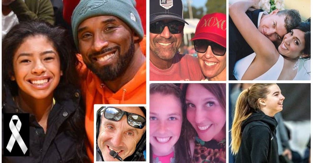 Rinden tributo a las 7 víctimas que murieron junto a Kobe Bryant y su hija de 13 años Rinden tributo a las 7 víctimas que murieron junto a Kobe Bryant y su hija de 13 años