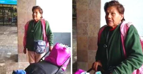 Su hija la deja abandonada en un terminal de autobuses por estar enferma y se lleva sus cosas