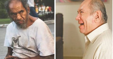 El hombre conocido como “el gusano” que sufrió décadas en la calle finalmente pudo sonreír