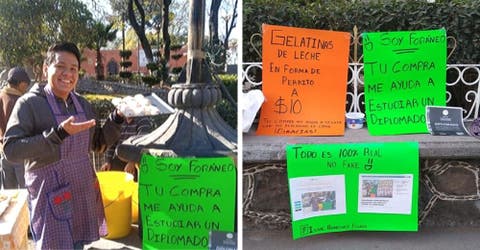 “Háganme viral, necesito ayuda” – Vende gelatinas en la calle y acude a las redes para lograr su meta