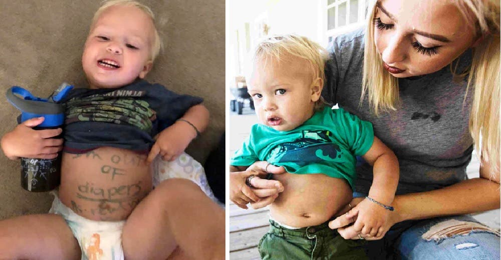 Busca a su hijo de 1 año en la guardería y termina indignada por lo que escribió su cuidadora