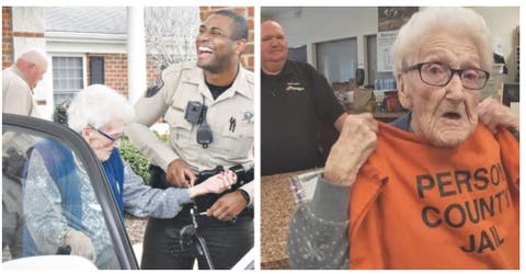 «Gracias por arrestar a mi abuela»- Se llevan detenida a una anciana a punto de cumplir 100 años