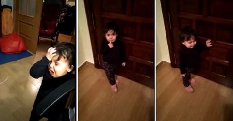 “¡A la calle!” – Difunde el vídeo de su hija suplicándole que la saque de casa en la cuarentena