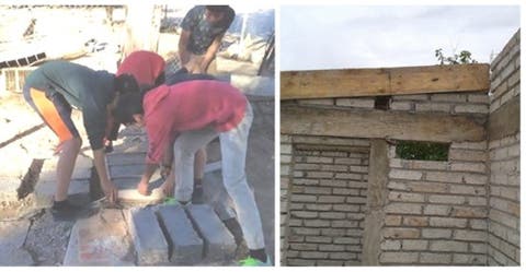 Construyen una habitación usando papel reciclado para su compañero que sufría una dura situación