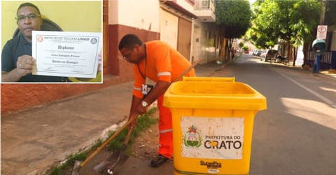 Termina un doctorado tras estudiar con los libros que recogió de la basura siendo barrendero