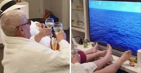 El vídeo de la pareja que celebró su 53 aniversario de boda en un crucero a pesar de la pandemia